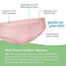 Hanes Girls' Ultimate 8-Pack Organic Cotton Hipster, Assorted, 12