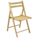 4-PC Folding Chair Set - Parent,Natural Finish, Set of 4