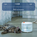 Cat Water Fountain Wireless,luti Water Fountain for Cats Inside with Wireless Pump,77OZ