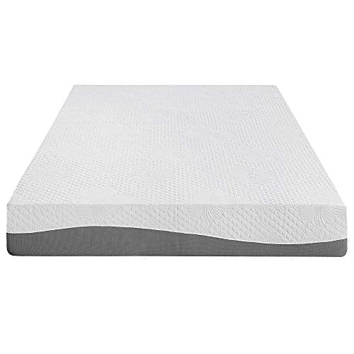 PrimaSleep 10 Inch Wave Gel Infused Memory Foam Mattress,Gray (Twin)