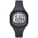 Timex Women's Ironman Transit Mid-Size Gray/Purple Resin Strap Watch