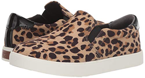 Dr. Scholl's Shoes Women's Madison Sneaker, Tan/Black Leopard Microfiber, 9