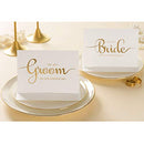 Wedding Day Cards Set, Gold Foiled to My Bride and to My Groom Wedding Vow Card