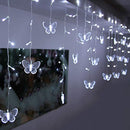 Lainin 3.5M/11.5FT 96SMD Curtain Light 16 LED Butterfly Strings 8 Mode
