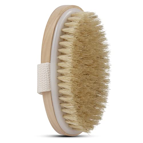 Dry Skin Body Brush - Improves Skin's Health and Beauty - Natural Bristle