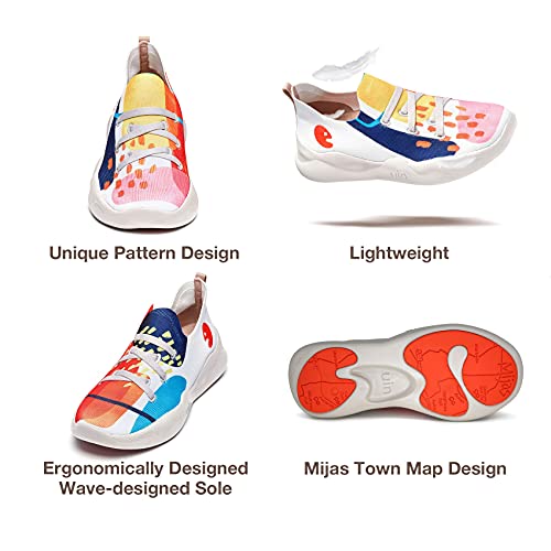 Women's Fashion Sneakers Lightweight Casual Slip Ons Comfortable Art Painted