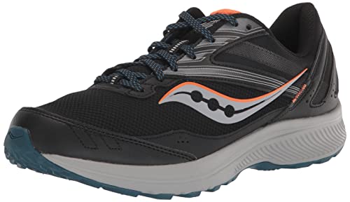 Saucony Men's Cohesion TR15 Trail Running Shoe, BLK/Nightshade, 12.5 Wide