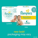 Pampers Sensitive Water Based Baby Diaper Wipes, Hypoallergenic and Unscented