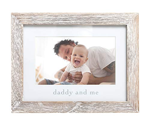 Daddy and Me Rustic Keepsake Baby Frame, Gender-Neutral Dad and Baby Picture Frame