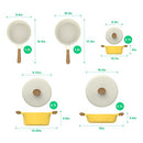 8 Piece Ceramic Nonstick Cookware Set Induction Stovetop Compatible Dishwasher