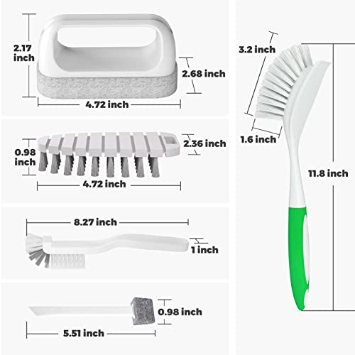 7 Pack Kitchen Cleaning Brush Set for Cleaning, Kitchen Scrub Brush