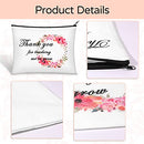 8Pcs Teacher Appreciation Gifts, Teacher Gifts Makeup Bag Canvas Cosmetic bag