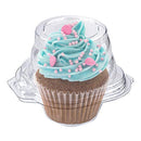 Stock Your Home Individual Plastic Cupcake Containers Disposable with Lid (50 Ct)