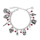 Halloween Scary Charm Bracelet Horror Ghost Jewelry Gift for Movie Fans
