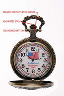 North American Railroad Approved, Railway Historical Train Steampunk Pocket Watch