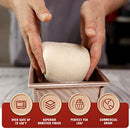 Pullman Loaf Pan with Lid, 1 lb Dough Capacity Non-Stick Bakeware for Baking Bread