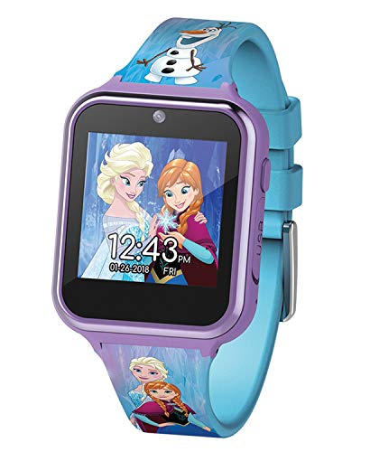 Disney Frozen Anna Elsa Turquoise Educational Touchscreen Smart Watch Toy for Girls, Boys