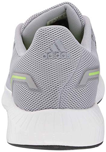 adidas Men's Runfalcon 2.0 Running Shoe, Halo Silver/Black/White