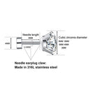 Hypoallergenic Stud Earrings for Women Men Girls Statement Cartilage Fashion Surgical