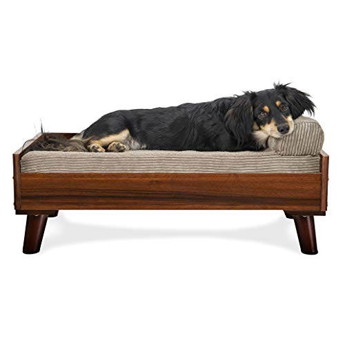 Furhaven Pet Dog Bed Frame - Mid-Century Modern Style Bed Frame Furniture