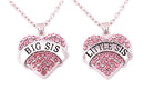 Matching Necklaces Set, pink-2pcs