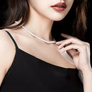 Imitation Pearl Necklace Wedding Pearl Necklace for Women-6mm
