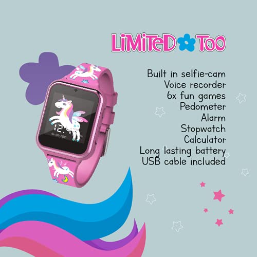Limited Too Smart Watch for Girls, Light Pink