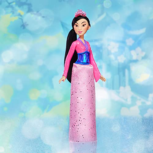 Disney Princess Royal Shimmer Mulan Doll, Fashion Doll with Skirt and Accessories, Toy for Kids Ages 3 and Up