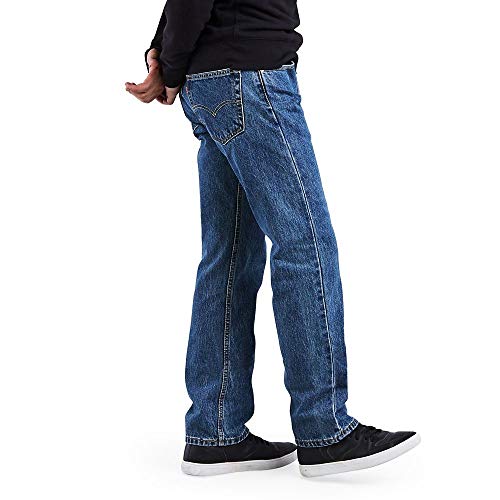 Levi's Men's 505 Regular Fit Jeans, Medium Stonewash, 29W x 30L