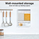 Rice Dispenser Kitchen Organization, Laundry Detergent Dispenser.Wall-Mounted Dry Food Storage Container with Lids, Suitable for Rice, Pet Food, Beans, Laundry Scent Beads（3000ml）
