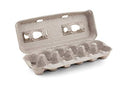 Blank Natural Pulp Egg Cartons Holds Up to Twelve Eggs For Storing Extra Eggs