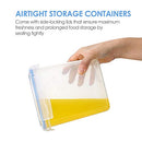 Airtight Food Storage Containers Set with Lids, 15pcs Free Plastic Dry Food Canisters