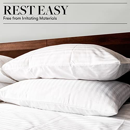 Bed Pillows for Sleeping - Queen Size, Set of 2 - Soft Allergy Friendly, Cooling, Luxury