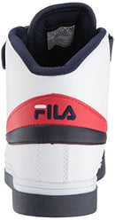 Fila Men's Vulc 13 MID Plus 2 Walking Shoe, White Navy red-125, 11 D US