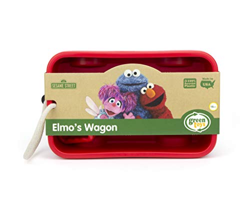 Sesame Street Elmo's Wagon, Red - Pretend Play, Motor Skills, Kids Toy Vehicle