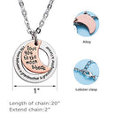 The Love Between Grandmother and Granddaughter Is Forever Necklace (alloy)
