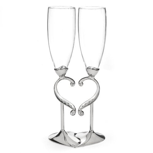 Love Champagne Toasting Flutes, Set of 2