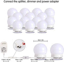 Hollywood Led Vanity Lights Strip Kit, w/ 14 Dimmable Bulbs (No Mirror Included)