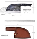 Forging Serbian Chef Knife Kitchen Chef Knives Full Tang High Carbon Clad Steel