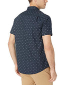 Men's Regular-Fit Short-Sleeve Print Shirt, Anchor, Medium