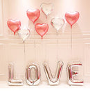 16 Inch Silver Letter Balloons Mylar Foil Alphabet Letter A-Z Balloons Set