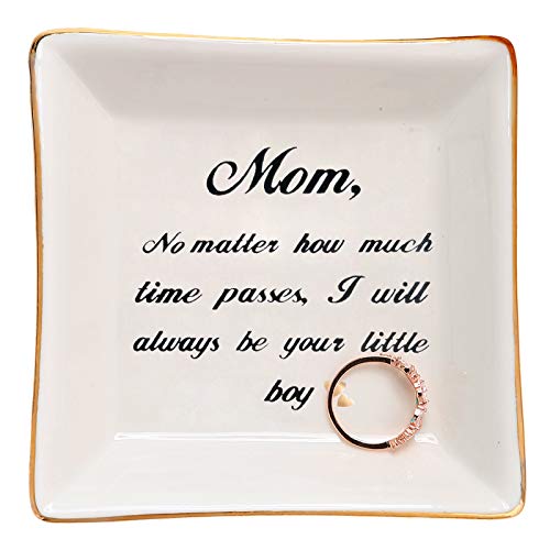 Mom Gifts from Son Ring Trinket Dish-Mom,I Will Always Be Your Little Boy