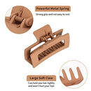 Large Claw Clips For Thick Hair, Big Hair Clip For Thin Hair, Girls' Hair Clips Claw, Neutral