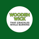 Coleman Scented Outdoor Citronella Candle with Wooden Crackle Wick - 6 oz