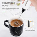 Rechargeable Milk Frother USB Charging Handheld Foam Maker with One Additional