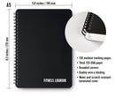 Fitness Logbook Softcover Black