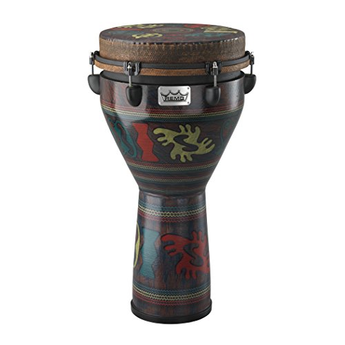 DJ-0012-24 Mondo Djembe Drum - Adinkra, 12"