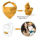 Muslin Baby Bibs 10 Pack Baby Bandana Drool Bibs 100% Cotton for Unisex Boys Girls