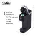 K-Mini Coffee Maker, Single Serve K-Cup Pod Coffee Brewer, 6 to 12 oz. Brew Sizes