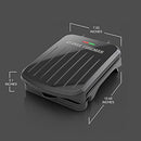 2-Serving Classic Plate Electric Indoor Grill and Panini Press, Black, GRS040B